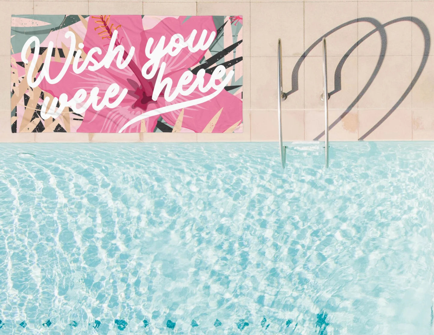 Wish You Were Here Beach Towel