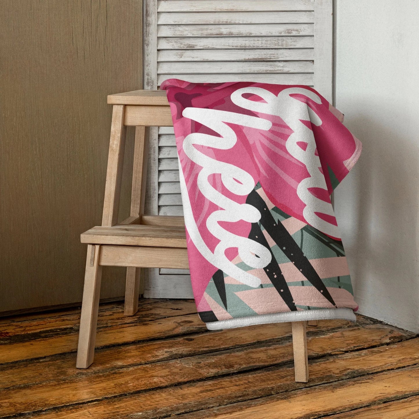 Wish You Were Here Beach Towel