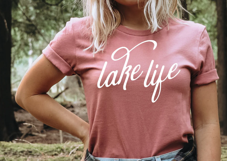 Lake life shirt for travel