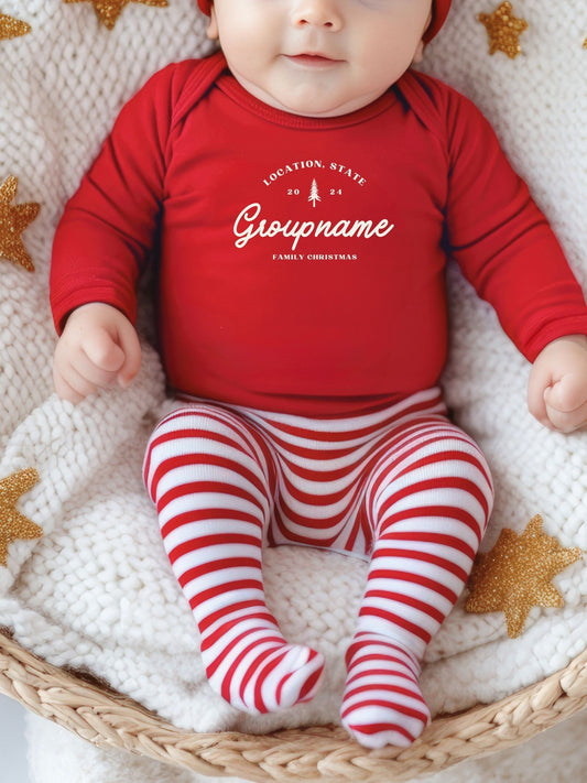 Baby Custom Christmas Bodysuit