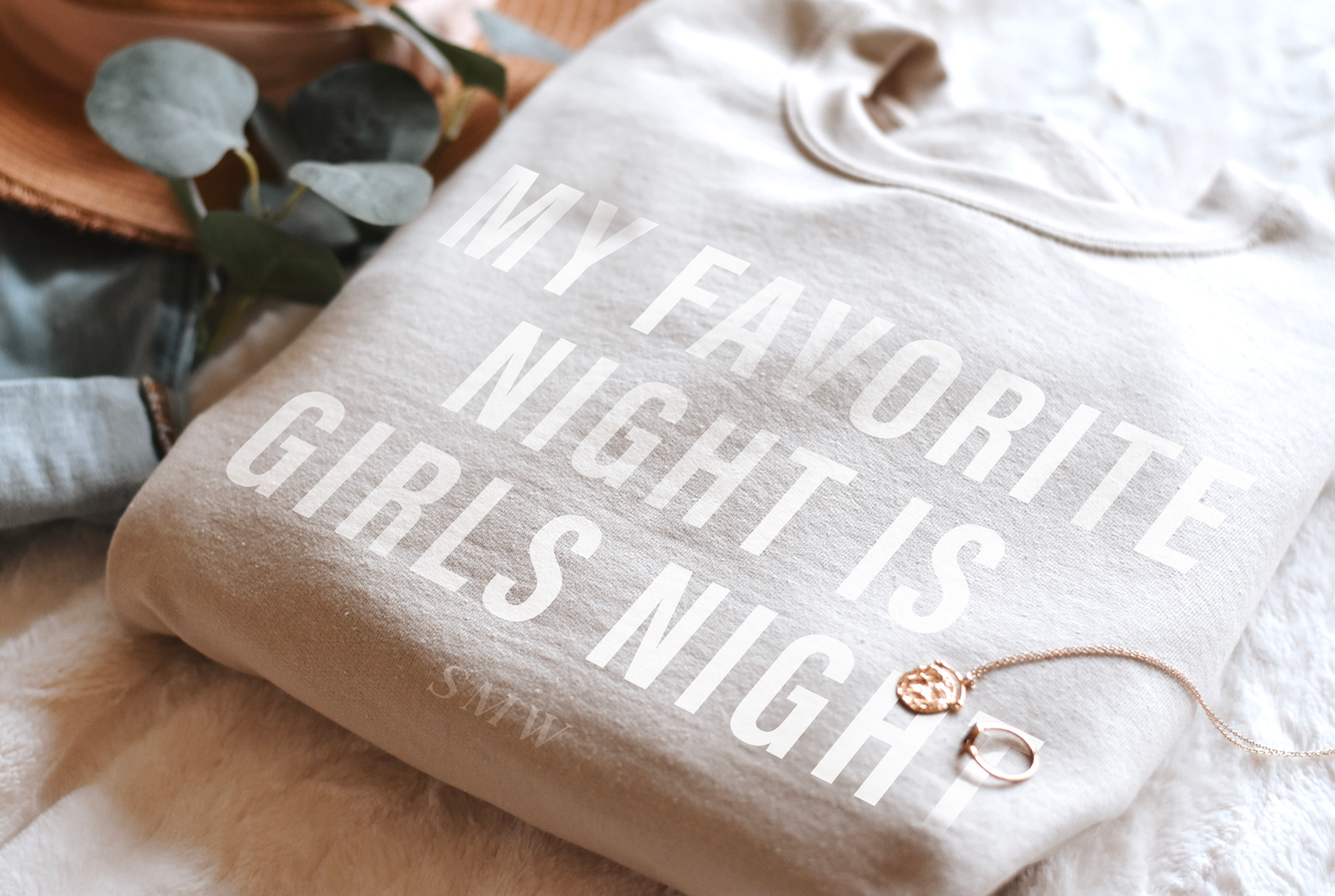 Signature Girls Night Sweatshirt - soft and cozy material
