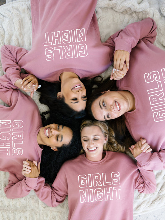 Seasonal Girls Night Sweatshirt for best friends