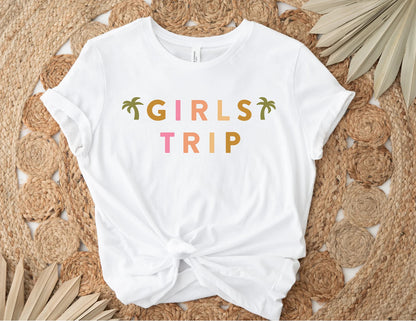 Palm Girls Trip Shirt for vacation