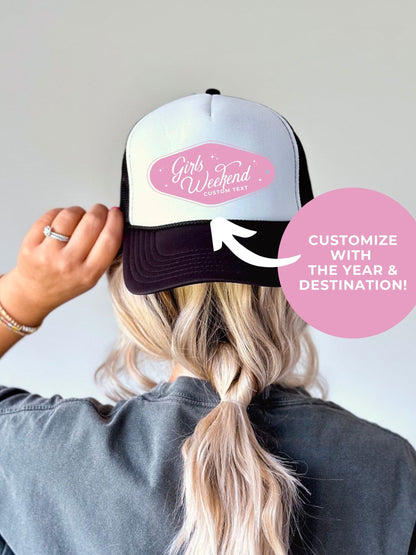 Customizable Girls Trip Trucker's Hats