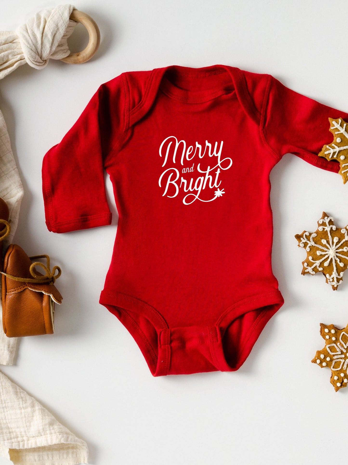 Merry and Bright Baby Bodysuit