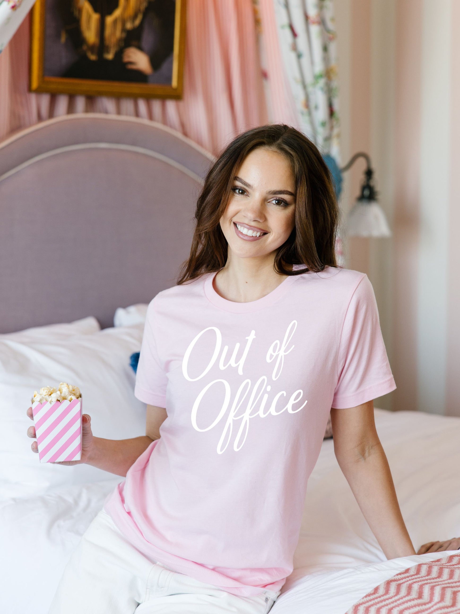 Pink Out of Office T-Shirt for women