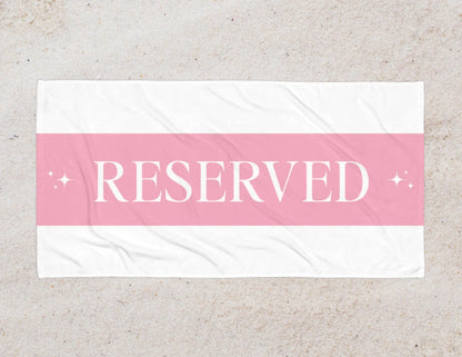 Pink Reserved Towel