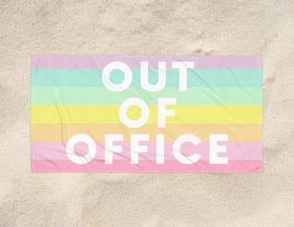 Rainbow Out of Office Towel