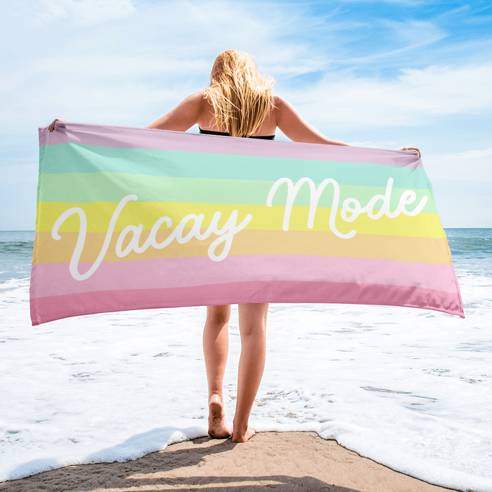 Vacay Mode Beach Towel