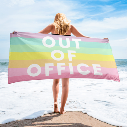 Rainbow Out of Office Towel